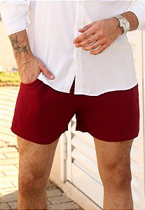 Shorts Masculino Viscolinho Marsala