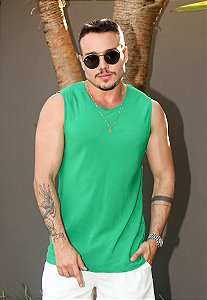 Regata Viscose Verde Bandeira