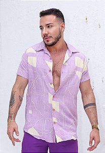 Camisa Viscose Estampada