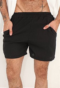 Shorts Linho Preto