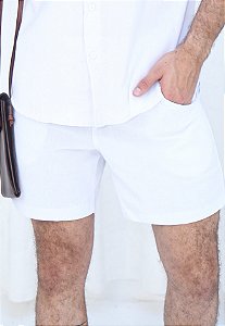 Shorts Linho Branco