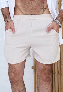 Shorts Masculino Viscolinho Areia