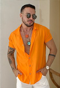 Camisa Viscose Laranja