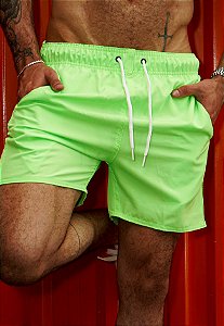 Shorts Tactel Verde Neon