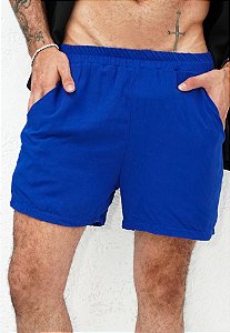 Shorts Viscolinho Azul Royal