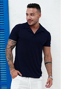 Camiseta Polo Azul Marinho