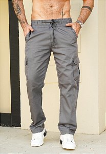 Calça Cargo Cinza