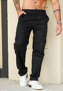 Calça Cargo Preta