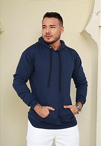 Blusa Moletom Azul Marinho