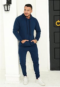 Conjunto Moletom Azul Marinho