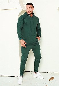 Conjunto Moletom Verde Petróleo