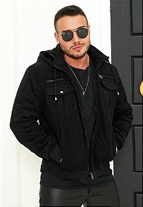 Jaqueta Veludo Preta