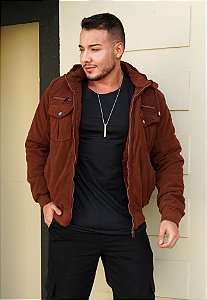 Jaqueta Veludo Marrom