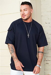 Blusa Oversized Azul Marinho