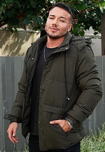 Jaqueta Puffer Verde Militar
