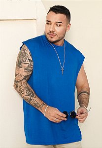 Regata Machão Oversized Azul Royal