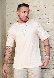 Camiseta Oversized Bege