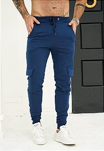 Calça Moletom Azul Marinho