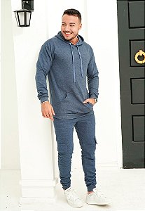 Conjunto Moletom Azul Jeans