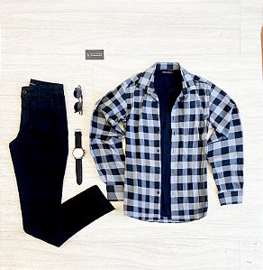 Camisa Xadrez Manga Longa