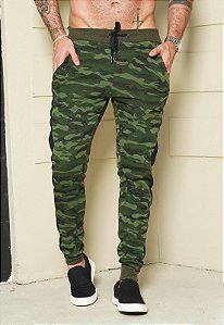 Calça Moletom Camuflada