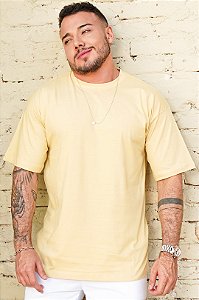 Camiseta Oversized Amarelo Manteiga