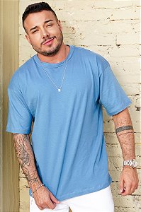 Camiseta Oversized Azul Celeste