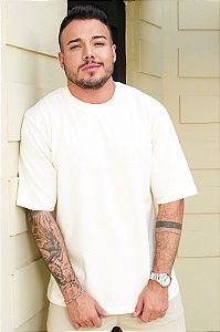 Blusa Oversized Texturizada Off White