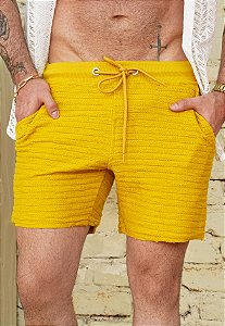 Shorts Tricot Mostarda