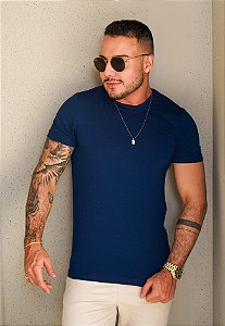 Camiseta Segunda Pele Azul Marinho