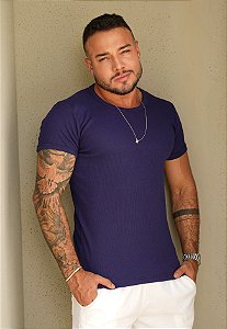 Camiseta Básica Ribana Azul Marinho