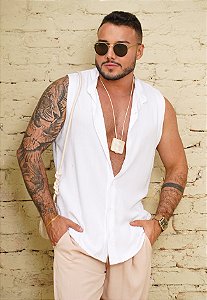 Colete Viscolinho Branco