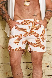 Shorts Viscolinho Estampado
