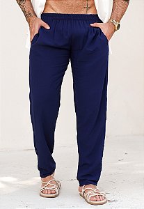 Calça Viscose Azul Marinho
