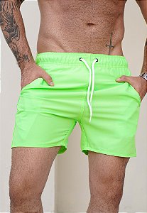 Shorts Tactel Verde Neon