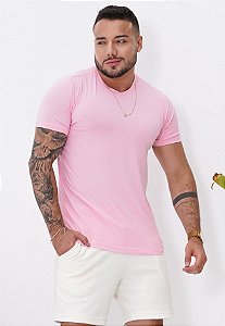 Camiseta Segunda Pele Rosa Bebê