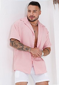 Camisa Oversized Duna Rosa