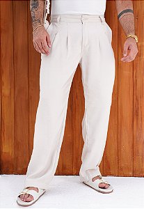 Calça Viscolinho Areia