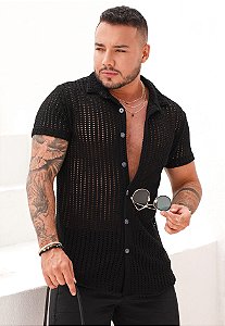 Camisa Tricot Preta