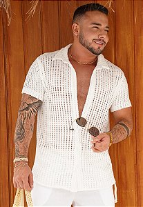Camisa Tricot Branca