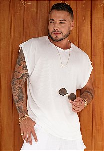 Regata Machão Oversized Branca