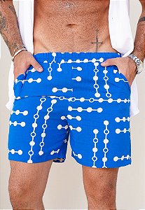 Shorts Viscolinho Estampado