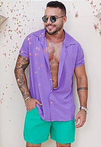 Camisa Viscose Lilás