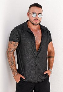 Camisa Duna Brilhante Preta
