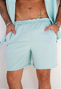 Shorts Duna Brilhante Verde Água