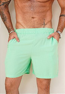 Shorts Viscose Verde Água