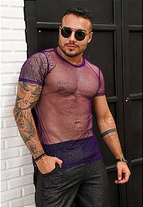 Camiseta Tule Roxa