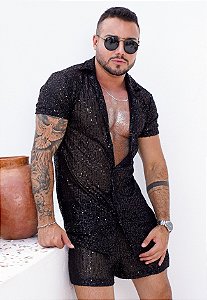 Conjunto Paetê Preto
