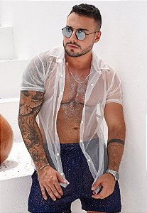 Camisa Tule Branca