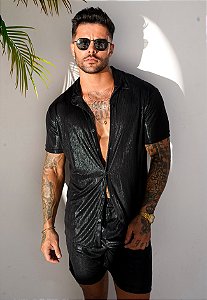 Conjunto Metalizado Preto